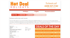 Desktop Screenshot of hotdealholidays.com